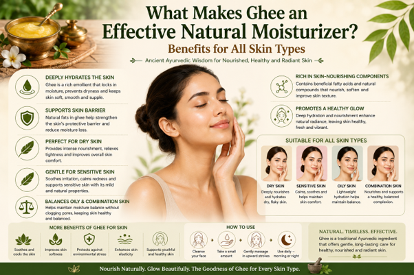 What Makes Ghee an Effective Natural Moisturizer? Benefits for All Skin Types